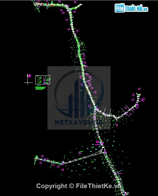 File thiết kế Lisp vẽ mặt cắt từ bình đồ